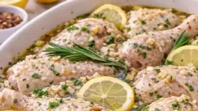 Frango Assado ao Limão e Alho